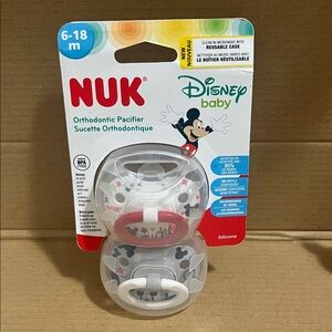 NUK Disney Baby orthodontic pacifier 2 pack for 6-18M & case